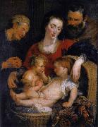 Peter Paul Rubens The Holy Family with St Elizabeth oil on canvas